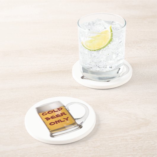 SLECHTS ONDERZETTER VAN KOUDE BIER (Zijkant)