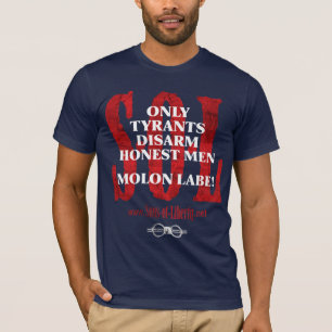 SLECHTS SOON VRIJHEID TYRANTS ONTBREEKT HET t-shir T-shirt