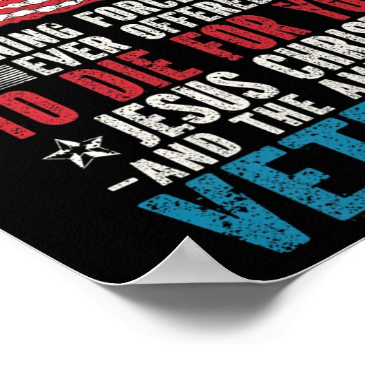 Slechts twee bepalende krachten Jezus Christus Vet Poster (Hoek)