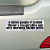 Slechts veertien! bumpersticker (Op auto)