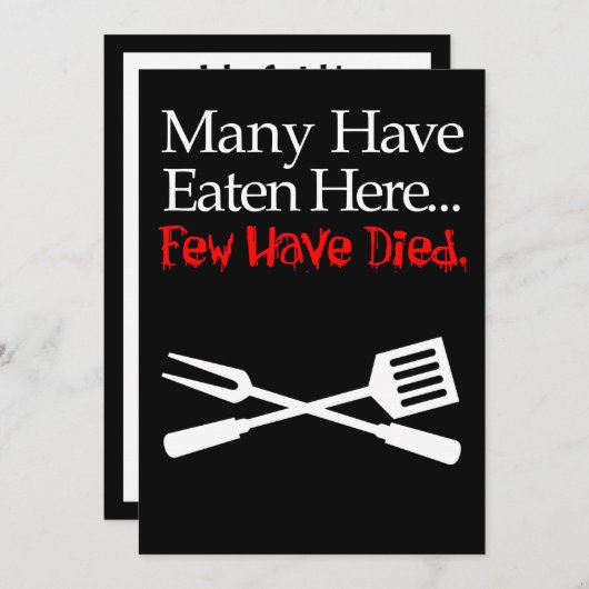 Slechts weinigen hebben een Hilarious uitnodiging  (Voorkant / Achterkant)