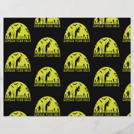 Slechts Zombie Vibes Schrijfboek Papier  Flyer