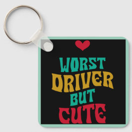 Slechtste bestuurder, maar Schattige Sleutelhanger