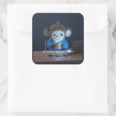 Slechtste Commit Bericht Grappige Programmeur Stic Vierkante Sticker (Tas)