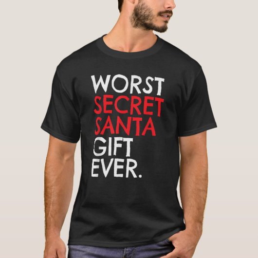 Slechtste Geheime Kerstcadeau Kerstfeest Shirt Fun (Voorkant)