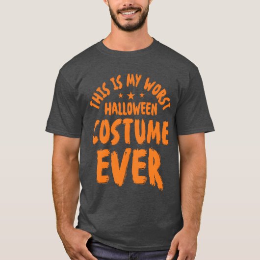 Slechtste Halloween kostuum T-shirt (Voorkant)