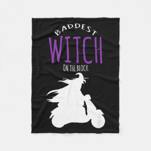 Slechtste heks in de buurt - halloween kostuum fleece deken