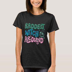 Slechtste Heks Rond Zwarte Halloween T-shirt