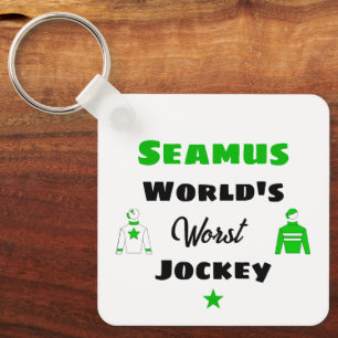 Slechtste Jockey Ter Wereld Persoonlijke Grappige Sleutelhanger