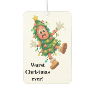 Slechtste Kerst ooit! Grappige gepersonaliseerde S Luchtverfrisser