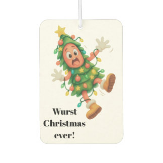 Slechtste Kerst ooit! Grappige gepersonaliseerde S Luchtverfrisser