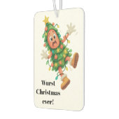 Slechtste Kerst ooit! Grappige gepersonaliseerde S Luchtverfrisser (Links)