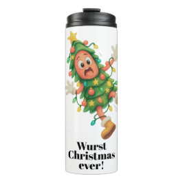 Slechtste kerst ooit! Grappige gepersonaliseerde s Thermosbeker