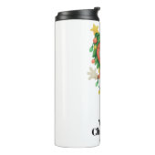 Slechtste kerst ooit! Grappige gepersonaliseerde s Thermosbeker (Gedraaid links)