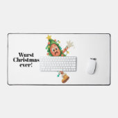 Slechtste kerst ooit! Grappige salami  Bureaumat (Keyboard & Muis)
