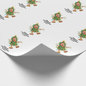 Slechtste Kerst ooit! Grappige salami Cadeaupapier (Hoek)