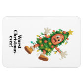 Slechtste kerst ooit! Grappige salami Magneet (Horizontaal)