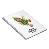 Slechtste Kerst ooit! Grappige salami Notitieboek (Rechterzijde)