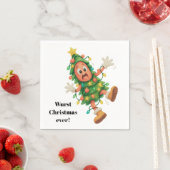 Slechtste Kerst ooit! Grappige salami Servet (Insitu)