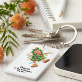 Slechtste kerst ooit! Grappige salami  Sleutelhanger (Voorkant Rechts)