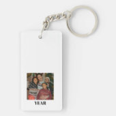 Slechtste kerst ooit! Grappige salami  Sleutelhanger (achterkant)