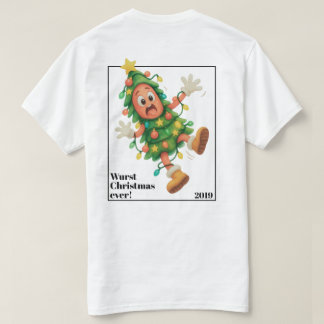 Slechtste kerst ooit! Grappige salami T-shirt