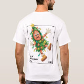 Slechtste kerst ooit! Grappige salami T-shirt (Achterkant)
