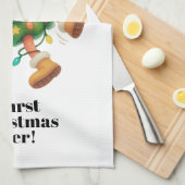 Slechtste kerst ooit! Grappige salami Theedoek (Quarter Fold)
