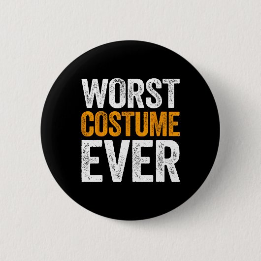 Slechtste kostuum ooit Halloween kostuum Ronde Button 5,7 Cm (Voorkant)