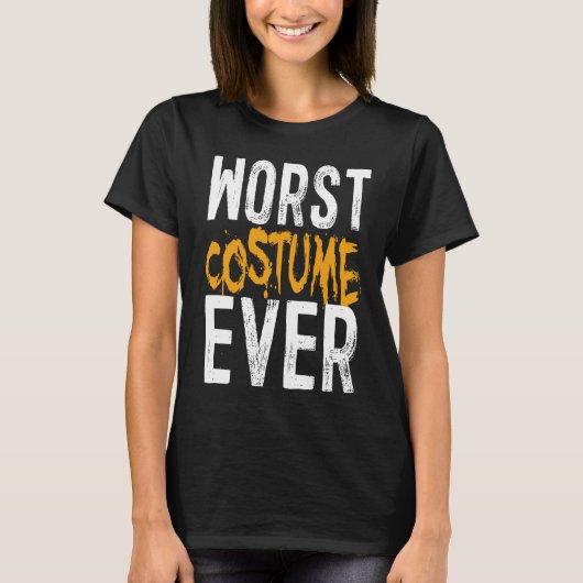 Slechtste kostuum ooit Halloween kostuum T-shirt (Voorkant)