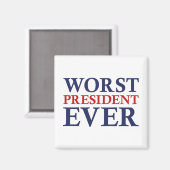 Slechtste President ooit Magneet (Voorkant / Achterkant)