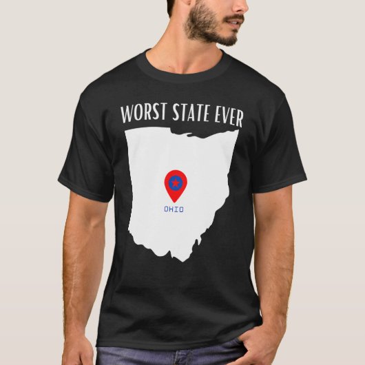 Slechtste staat in Ohio T-shirt (Voorkant)