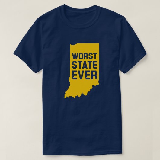 Slechtste staat ooit (Indiana) T-shirt (Design voorkant)