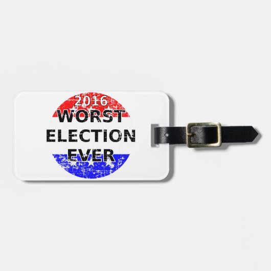 Slechtste verkiezing ooit bagagelabel (Voorkant horizontaal)