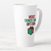 Slechtste Yankee-ruilcadeau ooit Latte Mok (Rechterhoek)