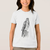 Slechtvalk Jeugd Tri-blend T-Shirt (Voorkant)