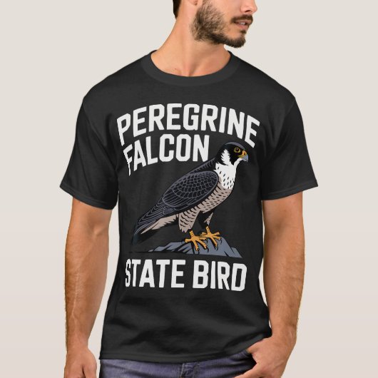 Slechtvalk Staatsvogel Vliegend T-shirt (Voorkant)