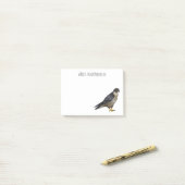 Slechtvalk vogel cartoon illustratie post-it® notes (Op bureau)