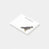 Slechtvalk vogel cartoon illustratie post-it® notes (Schuin)