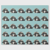 slechtvalk vogel kunst cadeaupapier (Vlak)