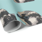 slechtvalk vogel kunst cadeaupapier (Rol Hoek)