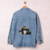 slechtvalk vogel kunst denim jacket (Hangar)