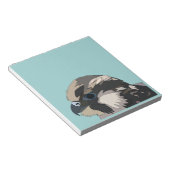 slechtvalk vogel kunst notitieblok (Schuin)