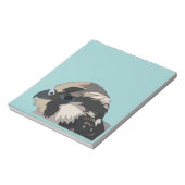 slechtvalk vogel kunst notitieblok (Linkerzijde)