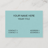 slechtvalk vogel kunst visitekaartje (Achterkant)