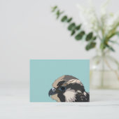 slechtvalk vogel kunst visitekaartje (Staand voorkant)