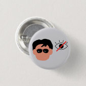 slechtziende jongen ronde button 3,2 cm (Voorkant /achterkant)