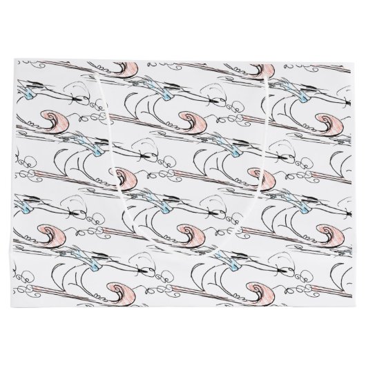 Sled Dog-kerstcadeautas Groot Cadeauzakje (Achterkant)