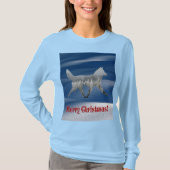 Sled Dog Kerstmis T-shirt (Voorkant)