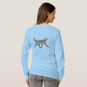 Sled Dog Kerstmis T-shirt (Achterkant volledig)